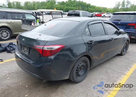 2014 Toyota Corolla Le z USA, uszkodzony, nr VIN 2T1BURHE7EC135166